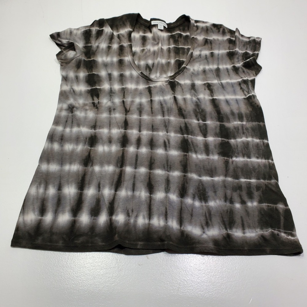 Standard‎ James Perce Women T-Shirt Size 3 (L) V-neck  Short Sleeve Tye Dye